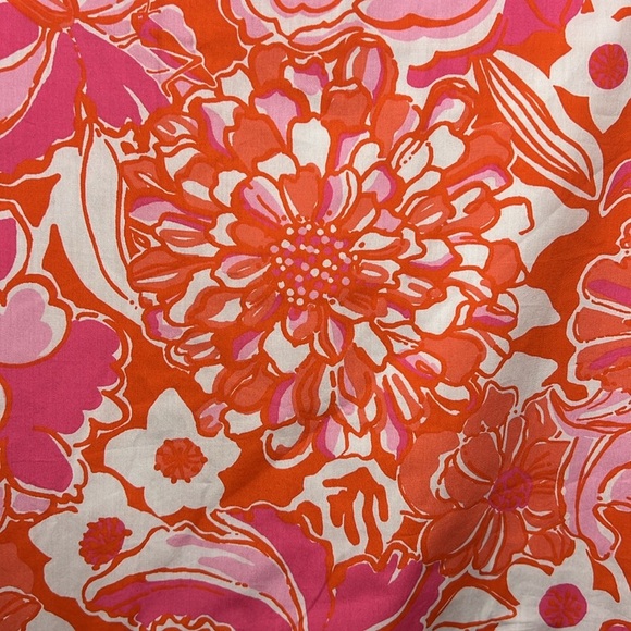 Lilly Pulitzer Callie Floral Ruffled Mini Skirt Size 0 Tango Orange - Picture 3 of 9